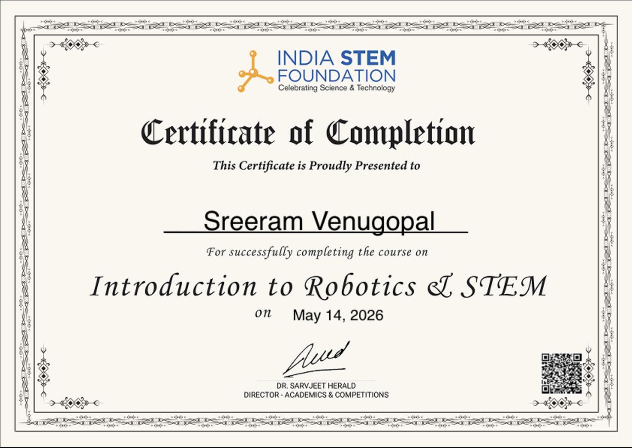 Introduction to Robotics & STEM — India STEM Foundation