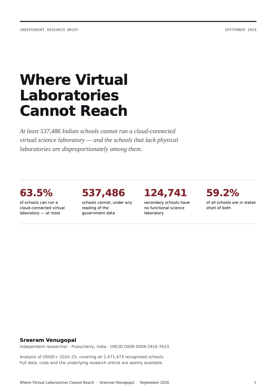 Where Virtual Laboratories Cannot Reach